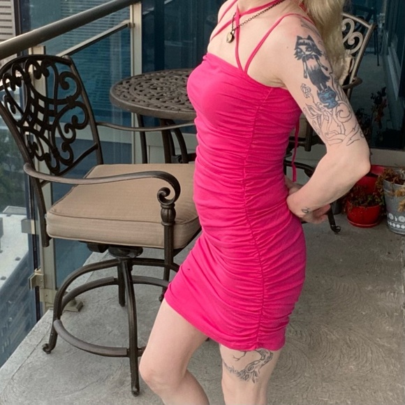 SHEIN - Pink dress with spaghetti strap Size XS - Picture 1 of 5